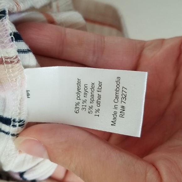 Mudd Striped Tank Crop Halter Top - Picture 4 of 6